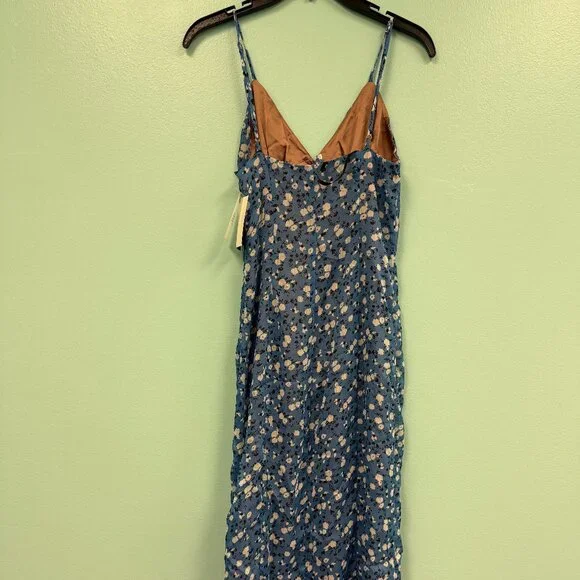 Majorelle quincy midi dress in blue ditsy size xs - Picture 7 of 10